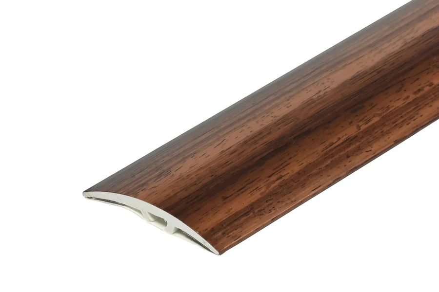 Profil progowy wciskany PVC laminat 40mm 1,8m Teak