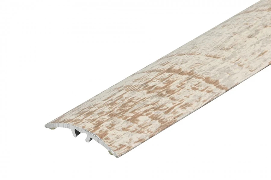 Profil progowy wciskany z silikonem aluminium laminat 30mm 0,9m Świerk Rosario