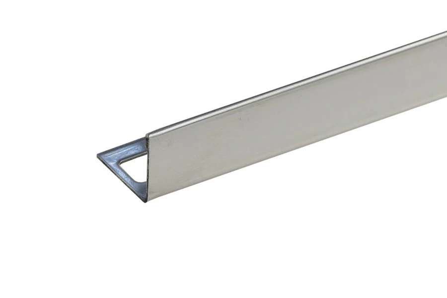 Profil schodowe do glazury SN narożny 20mmx24mm gr.1,0mm perforowany trapez L= 2,50m Naturalny