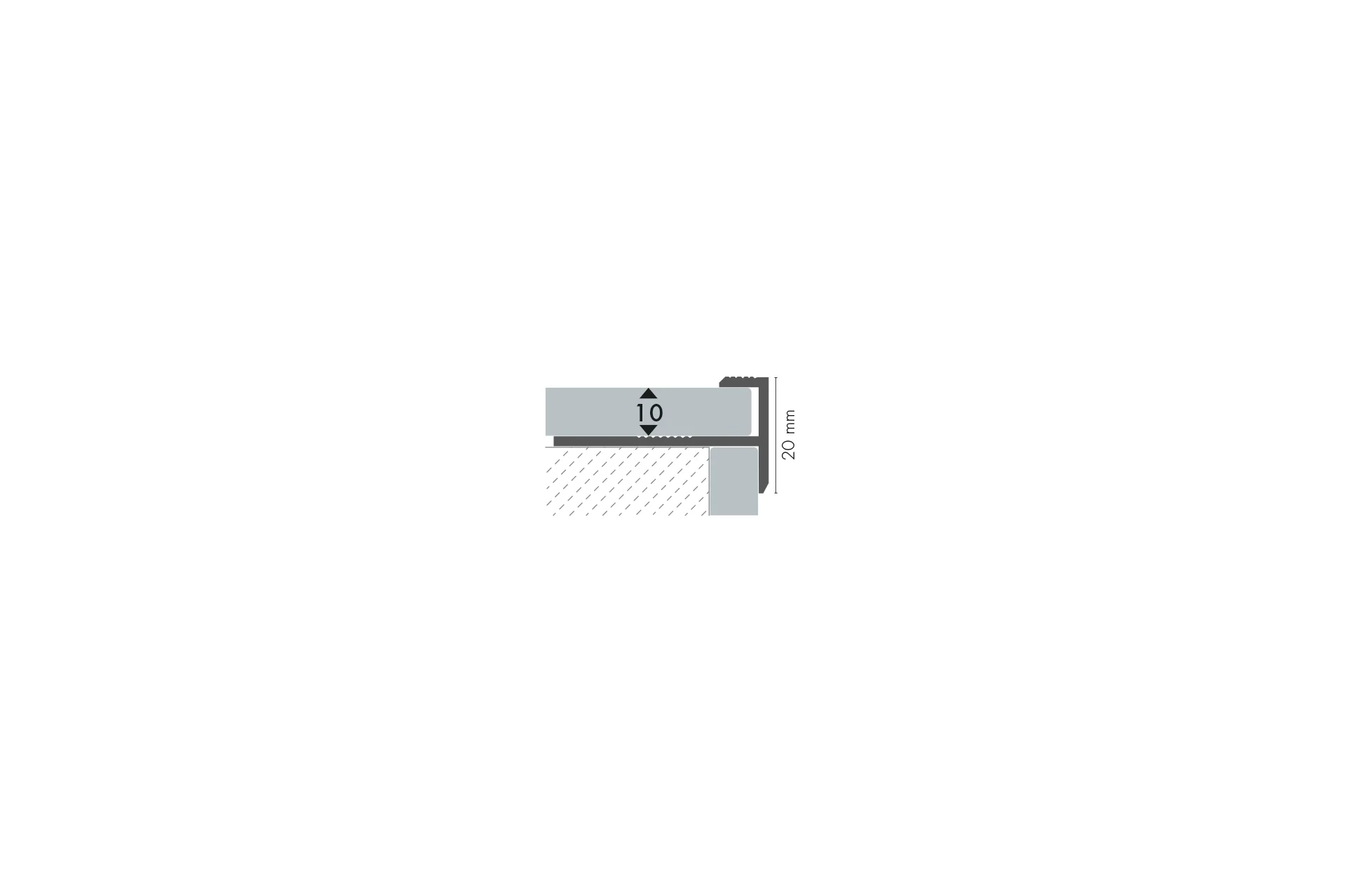 Profil schodowy aluminiowy CL Cezar Naturalny 2,50m - Image 3