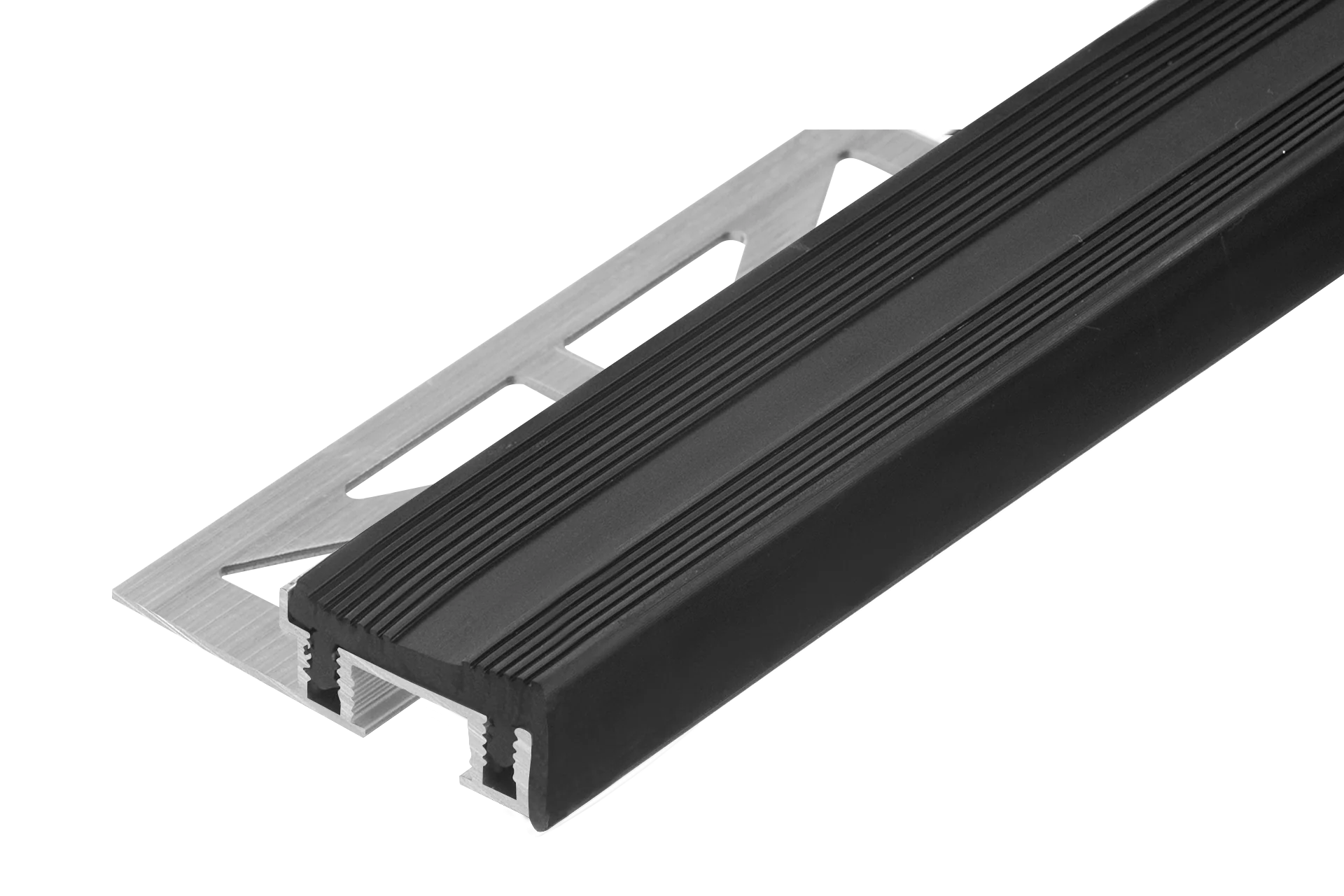Profil schodowy aluminiowy podkład schodowy z nakładką szer. Cezar Naturalny 2,50m