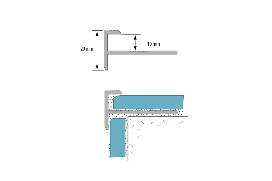 Profil schodowy CL aluminium anoda 2m Srebrny - Image 3