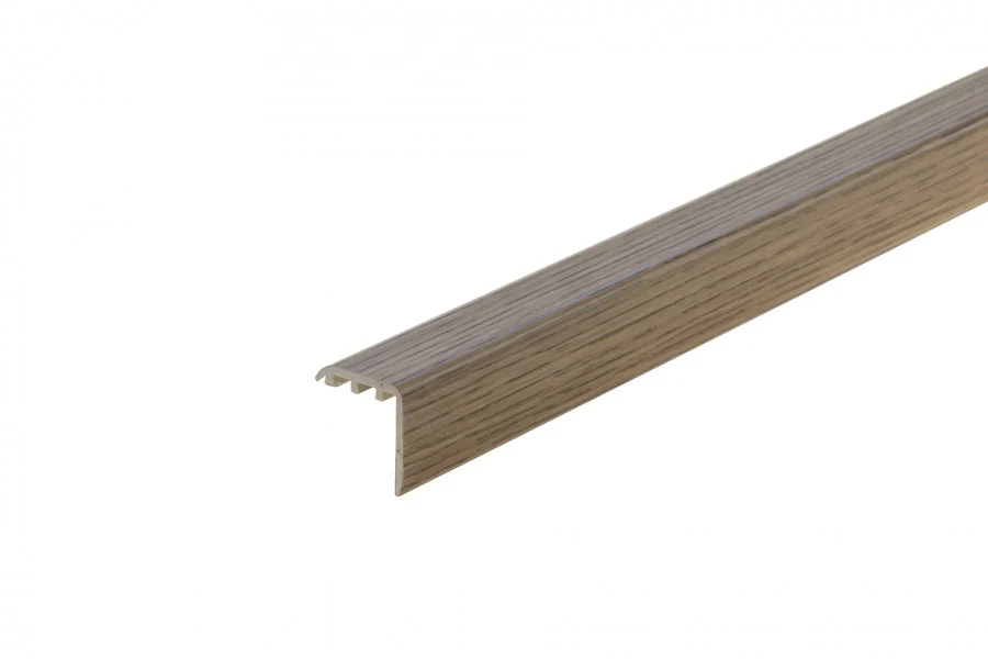 Profil schodowy kątownik progowy PVC laminat 25x25mm 0,9m Dąb