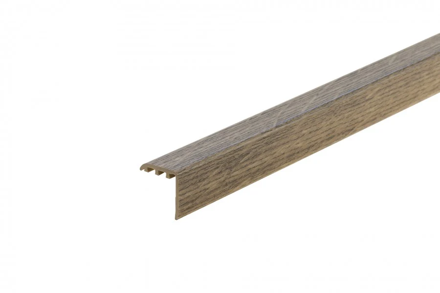 Profil schodowy kątownik progowy PVC laminat 25x25mm 0,9m Dąb Naturalny