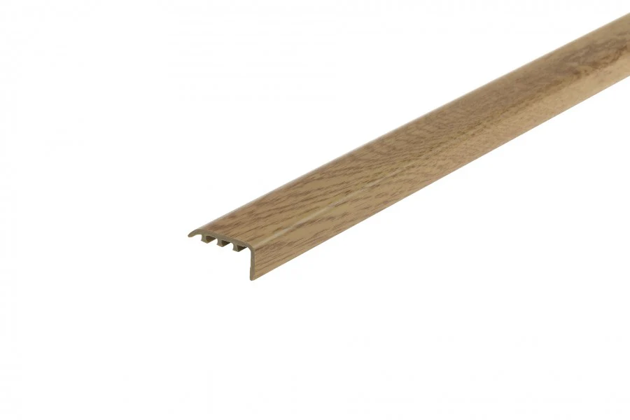 Profil schodowy kątownik progowy PVC laminat 30x14mm 0,9m Dąb Szlachetny