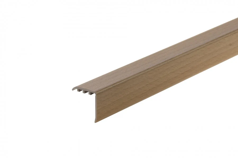 Profil schodowy kątownik progowy PVC laminat 30x30mm 0,9m Buk