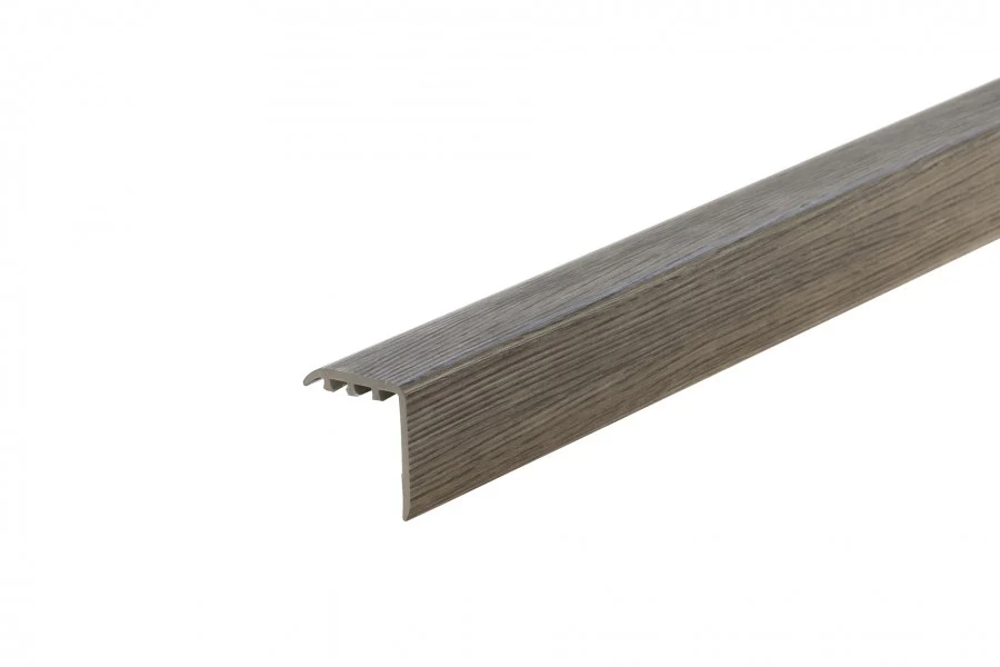 Profil schodowy kątownik progowy PVC laminat 30x30mm 1,8m Dąb Glina