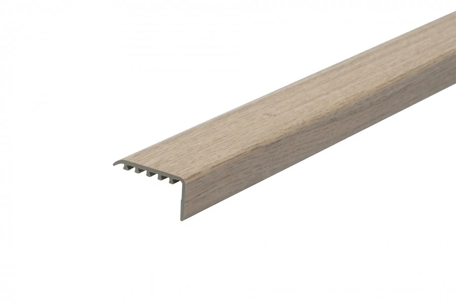 Profil schodowy kątownik progowy PVC laminat 45x22mm 1,8m Dąb Jasny
