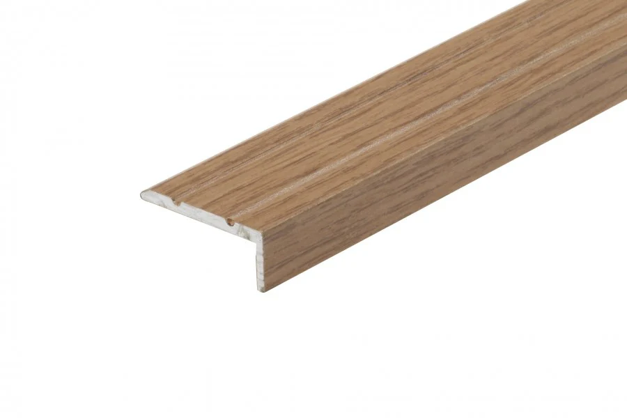 Profil schodowy narożny klejony aluminium laminat 25x10mm 1,35m Dąb Canyon