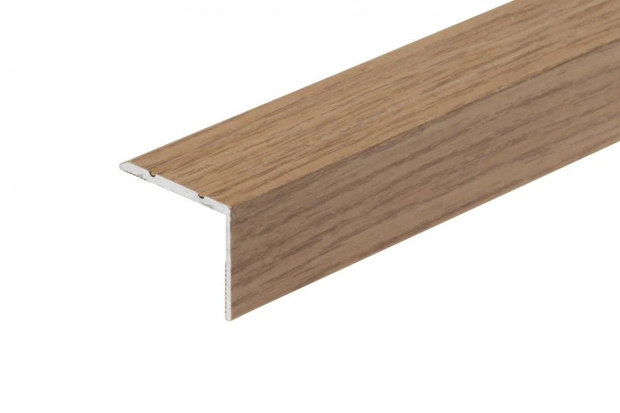 Profil schodowy narożny klejony aluminium laminat 25x20mm 1,35m Dąb Canyon