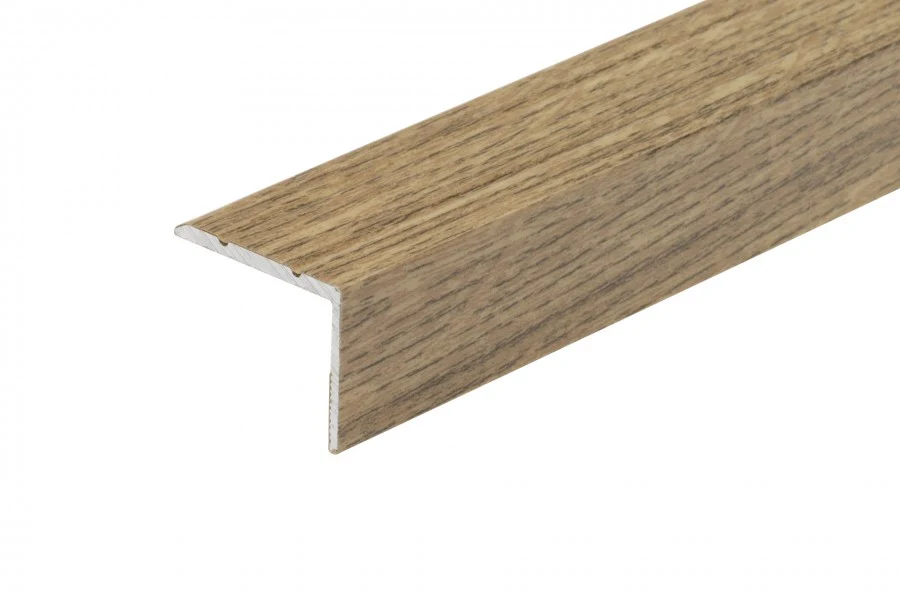 Profil schodowy narożny klejony aluminium laminat 25x20mm 1,35m Dąb Naturalny