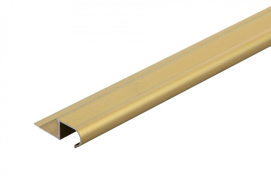 Profil schodowy owalny aluminium anoda 2,5m Złoty