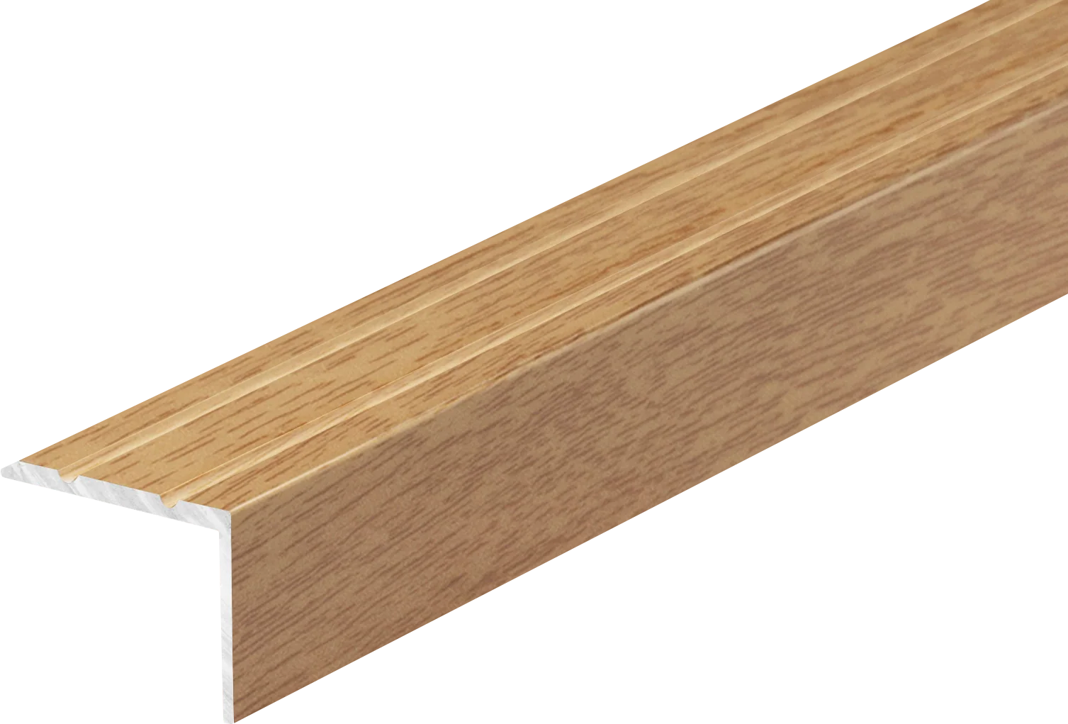 Profil schodowy aluminiowy wąski 25x20mm Cezar Dąb Szlachetny Mat 1,35m