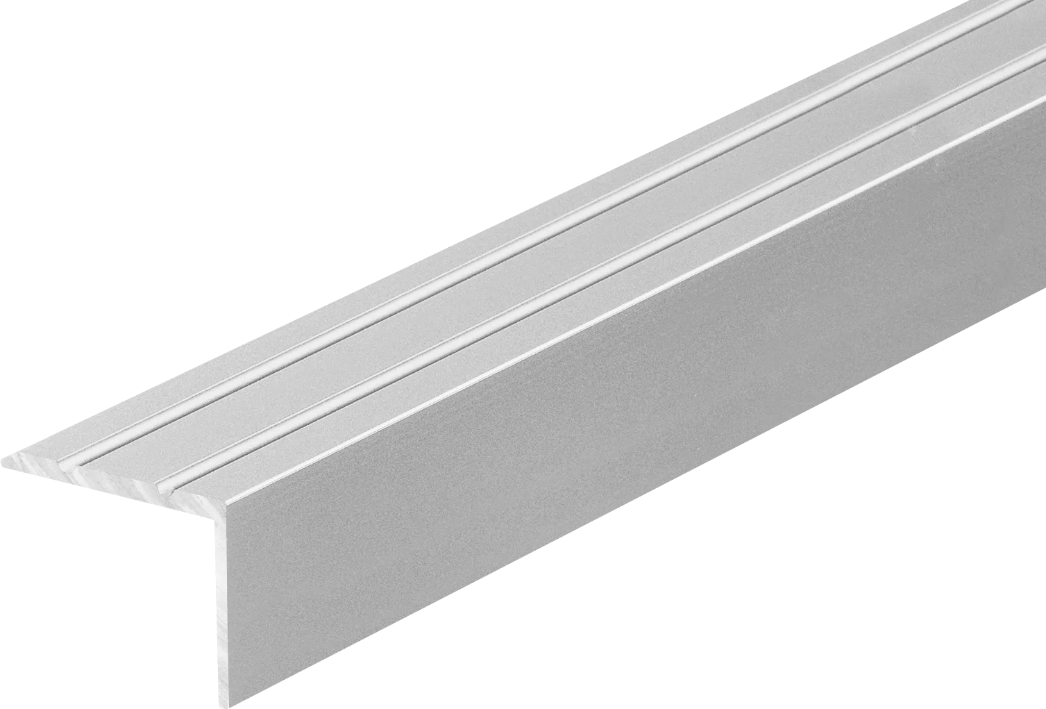 Profil schodowy aluminiowy wąski 25x20mm Cezar Srebrny Mat 2m