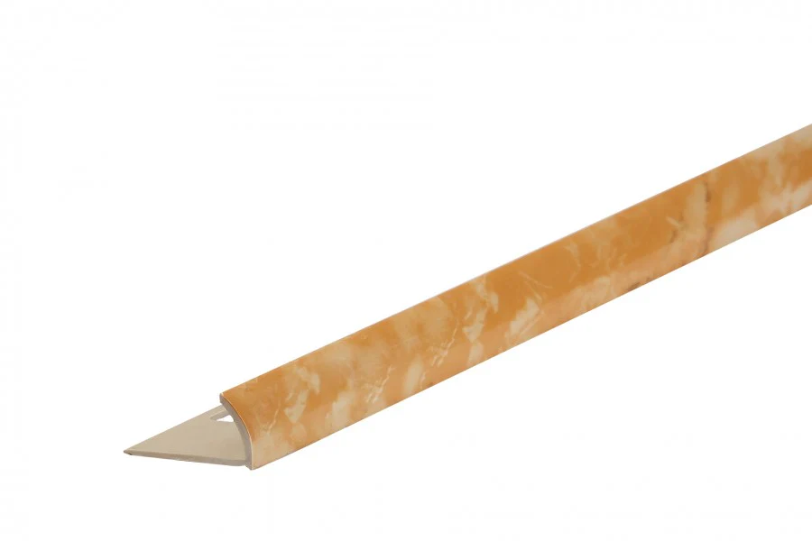 Profil schodowy zewnętrzny do glazury PVC 8mm 2,5m Marmur Beżowy