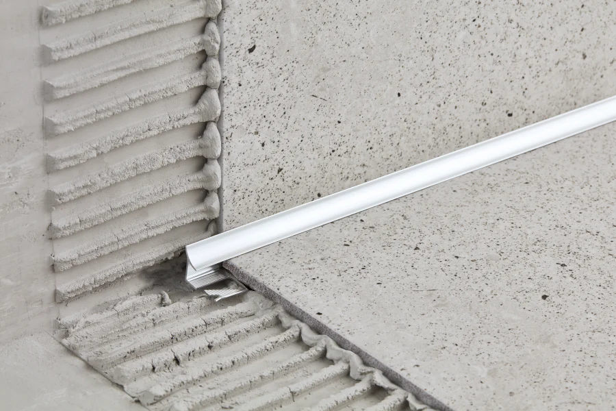 Profil wewnętrzny do glazury aluminium anoda 10mm 2,5m Srebrny - Image 3