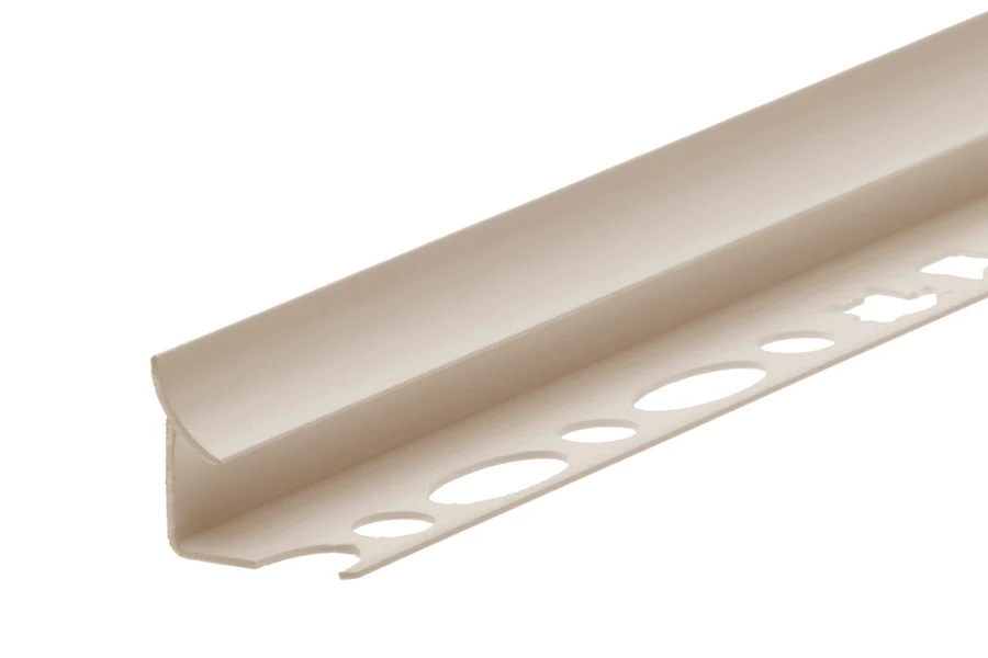 Profil wewnętrzny szeroki do glazury PVC 10mm 2,5m Brązowy Jasny
