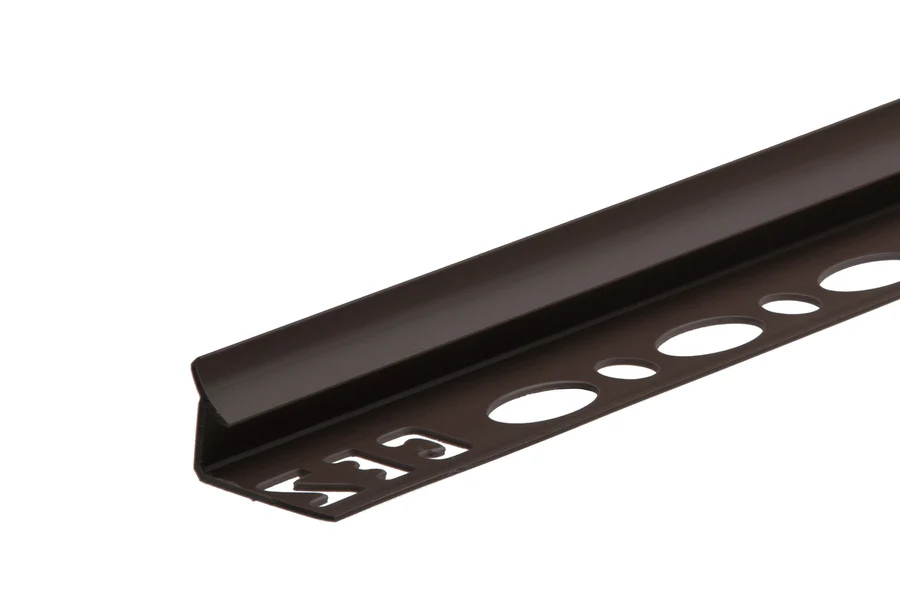Profil wewnętrzny szeroki do glazury PVC 8mm 2,5m Czekoladowy
