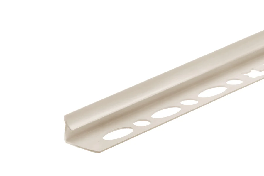 Profil wewnętrzny wąski do glazury PVC 7mm 2,5m Beżowy