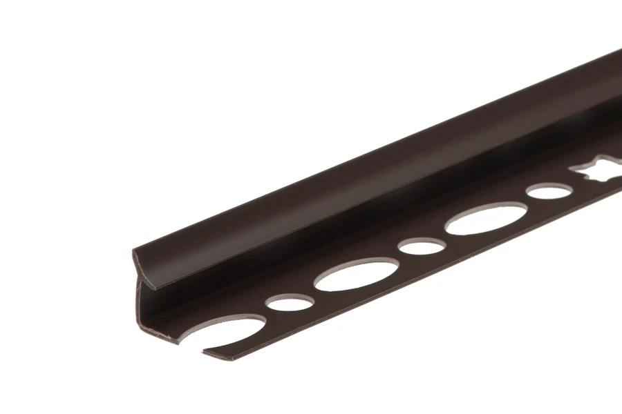 Profil wewnętrzny wąski do glazury PVC 8mm 2,5m Czekoladowy