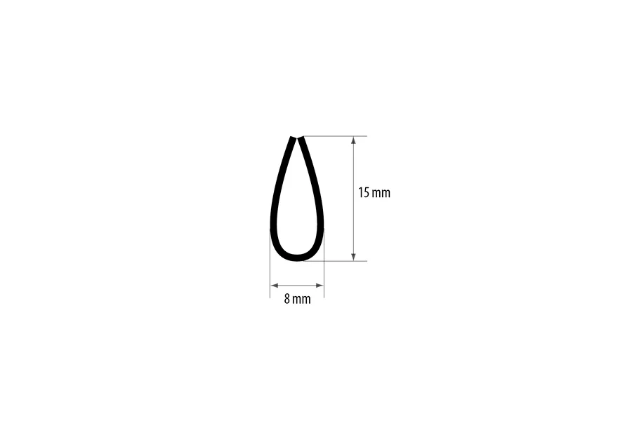 Profil wykończeniowy klamrowy do wykładzin PVC 1m Biały - Image 2