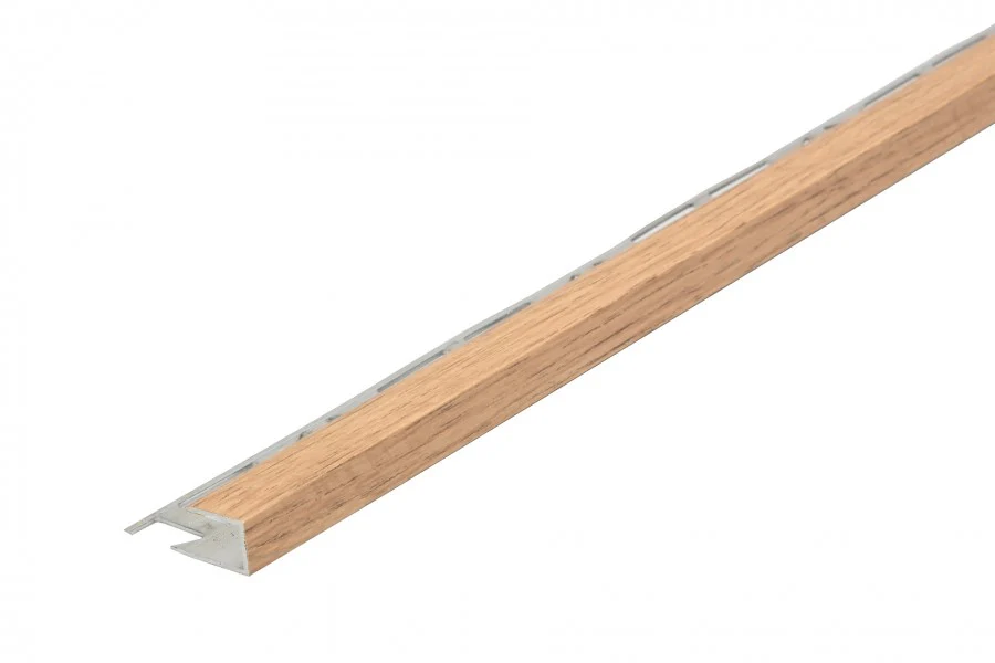 Profil zakończeniowy do paneli aluminium laminat 8mm 1m Dąb Hamilton