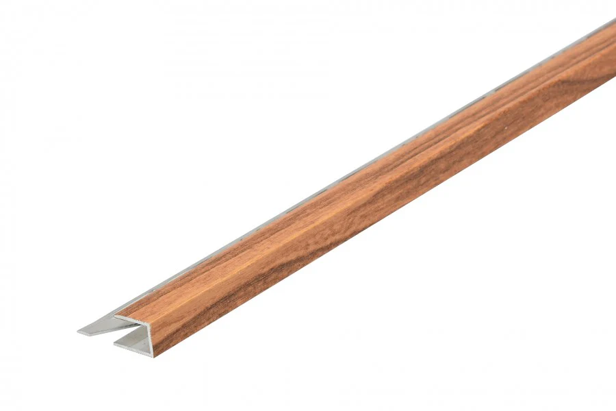 Profil zakończeniowy do paneli aluminium laminat 8mm 1m Orzech Złoty