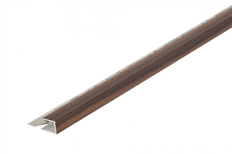 Profil zakończeniowy do paneli aluminium laminat 8mm 1m Teak
