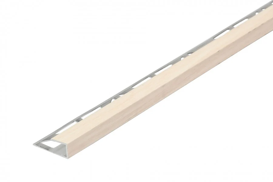Profil zakończeniowy do paneli aluminium laminat 8mm 2m Dąb Biały
