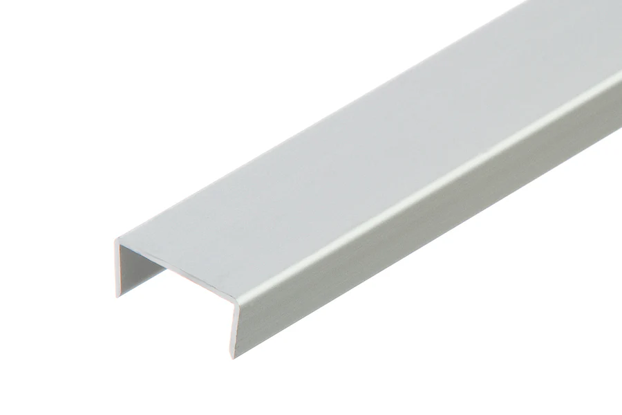 Profil zakończeniowy forma U aluminium anoda 20x10x1,5mm 2m Srebrny