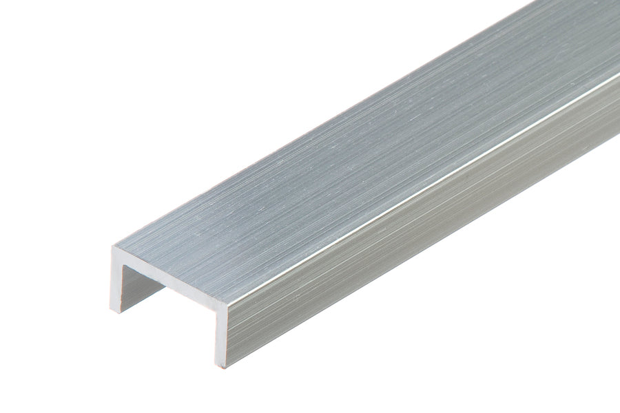 Profil zakończeniowy forma U aluminium naturalne 20x10x1,5mm 1m Srebrny