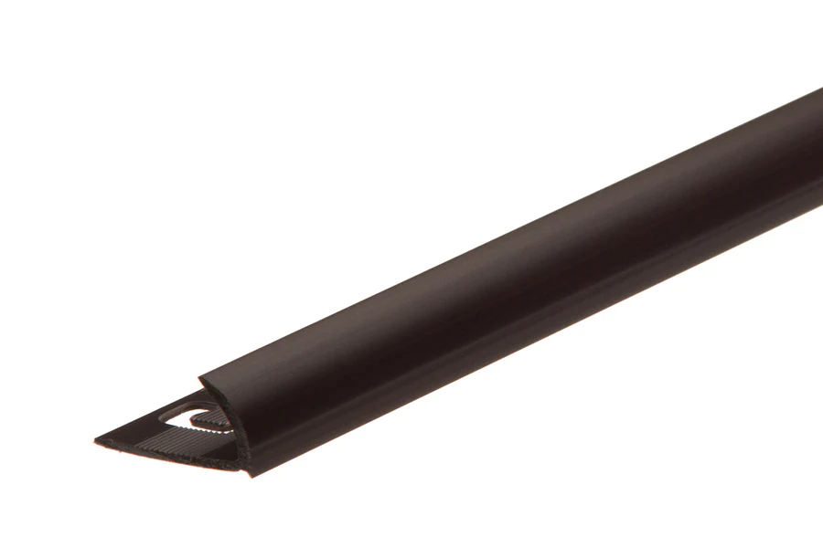 Profil zewnętrzny do glazury PVC 10mm 2,5m Czekoladowy