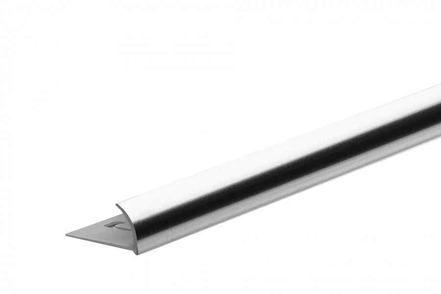 Profil zewnętrzny do glazury PVC 10mm 2,5m Srebrny