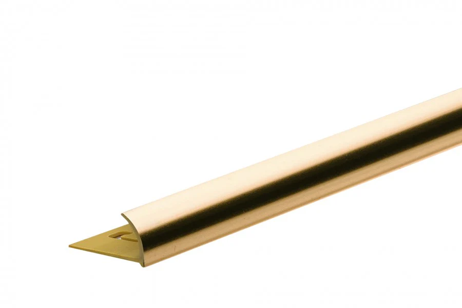 Profil zewnętrzny do glazury PVC 10mm 2,5m Złoty