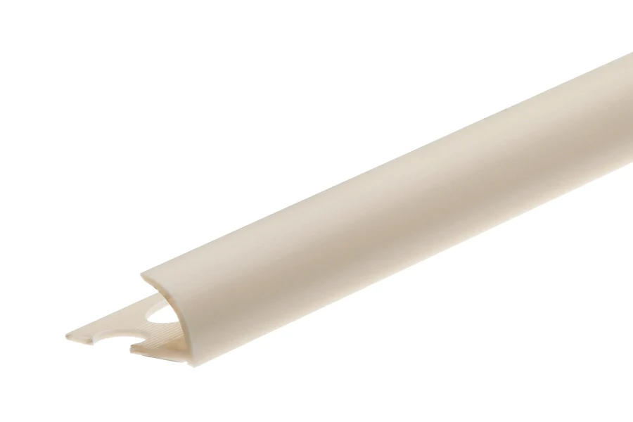 Profil zewnętrzny do glazury PVC 12mm 2,5m Beżowy