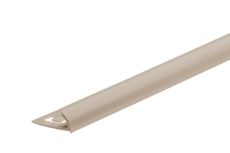Profil zewnętrzny do glazury PVC 8mm 2,5m Brązowy Jasny