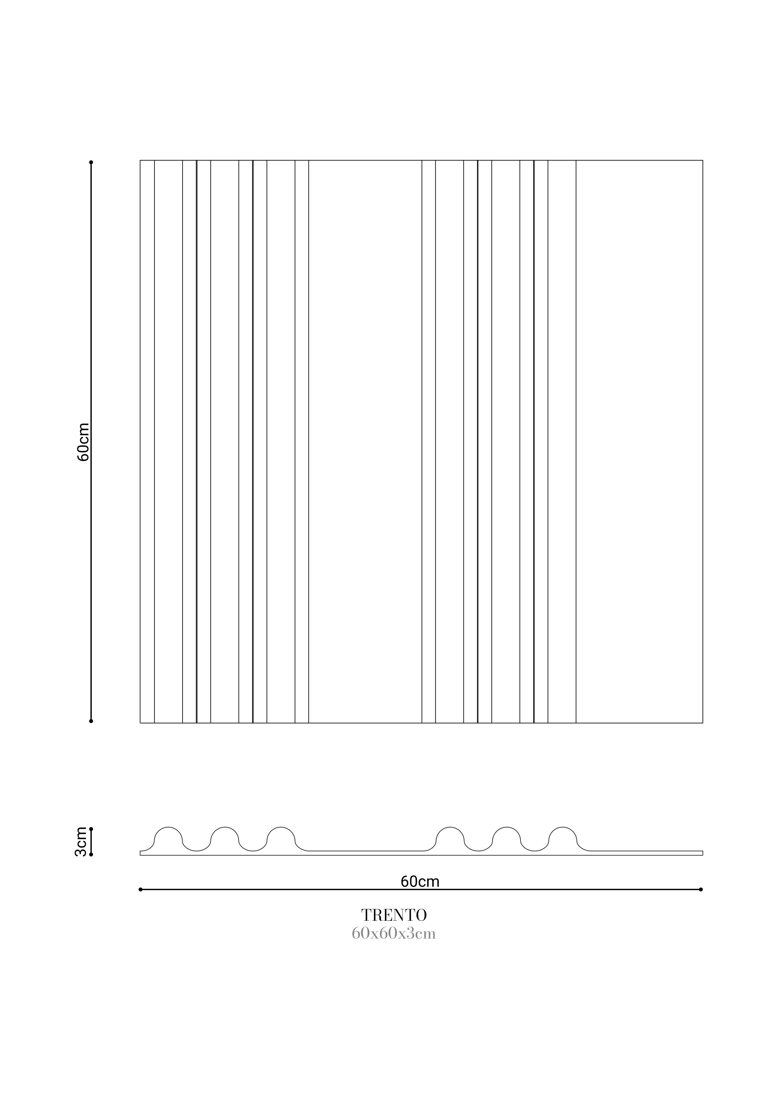 Puresense panel TRENTO 600x600x30 MURSO Biały Mat - Image 3
