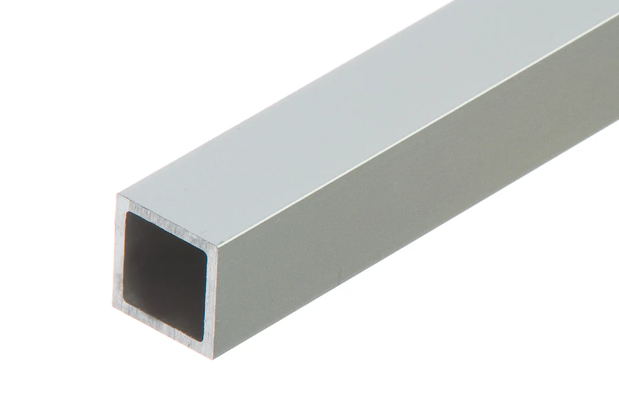 Rura czterokątna aluminium anoda 15x15x1,5mm 2m Srebrna