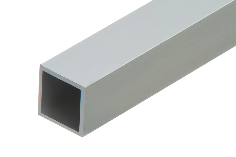 Rura czterokątna aluminium anoda 20x20x1,5mm 1m Srebrna