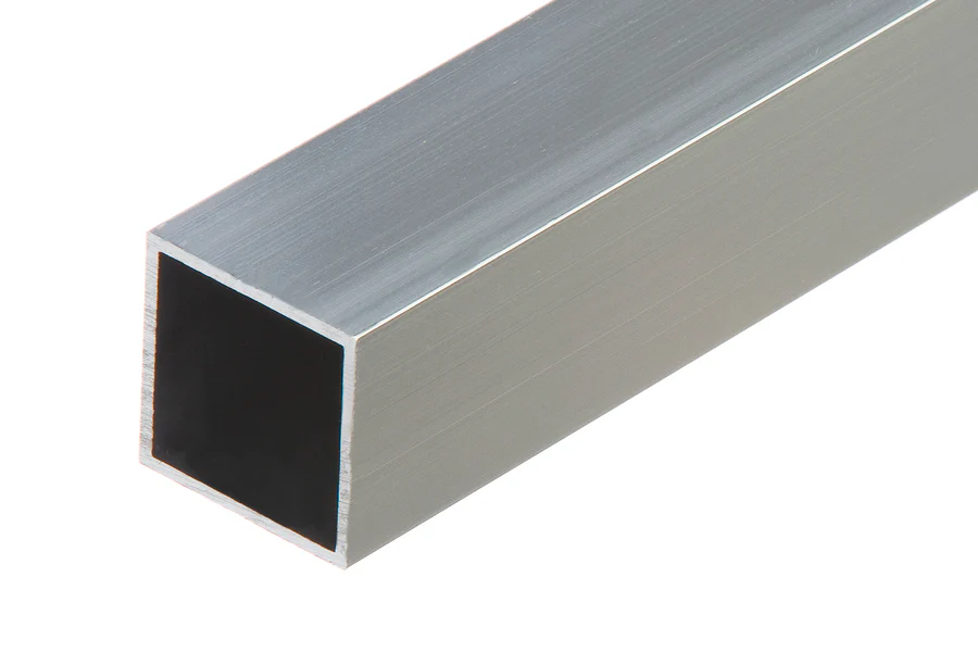 Rura czterokątna aluminium naturalne 25x25x1,5mm 2m Srebrna