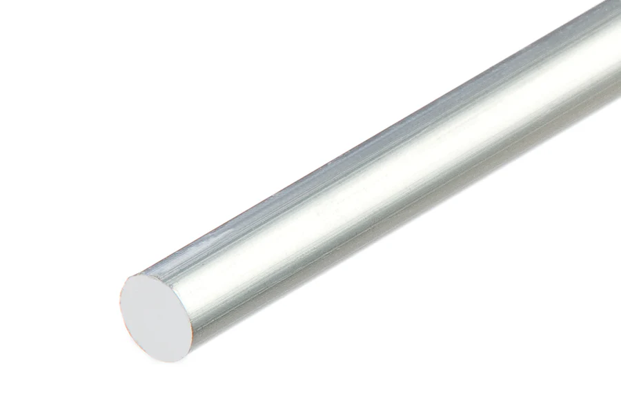Sztanga okrągła aluminium naturalne 10mm 1m Srebrna