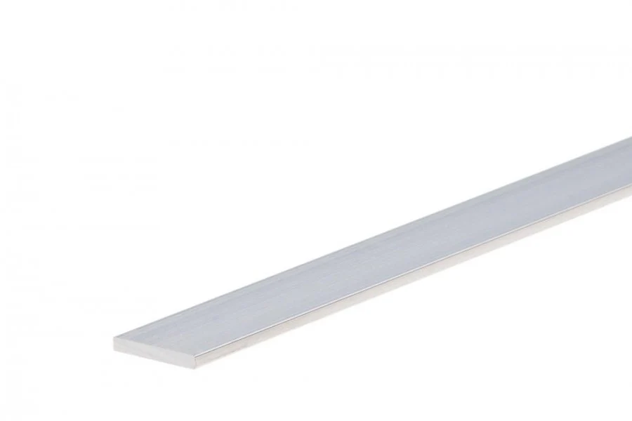 Sztanga płaska aluminiowa 15x2mm Cezar Naturalny 1m