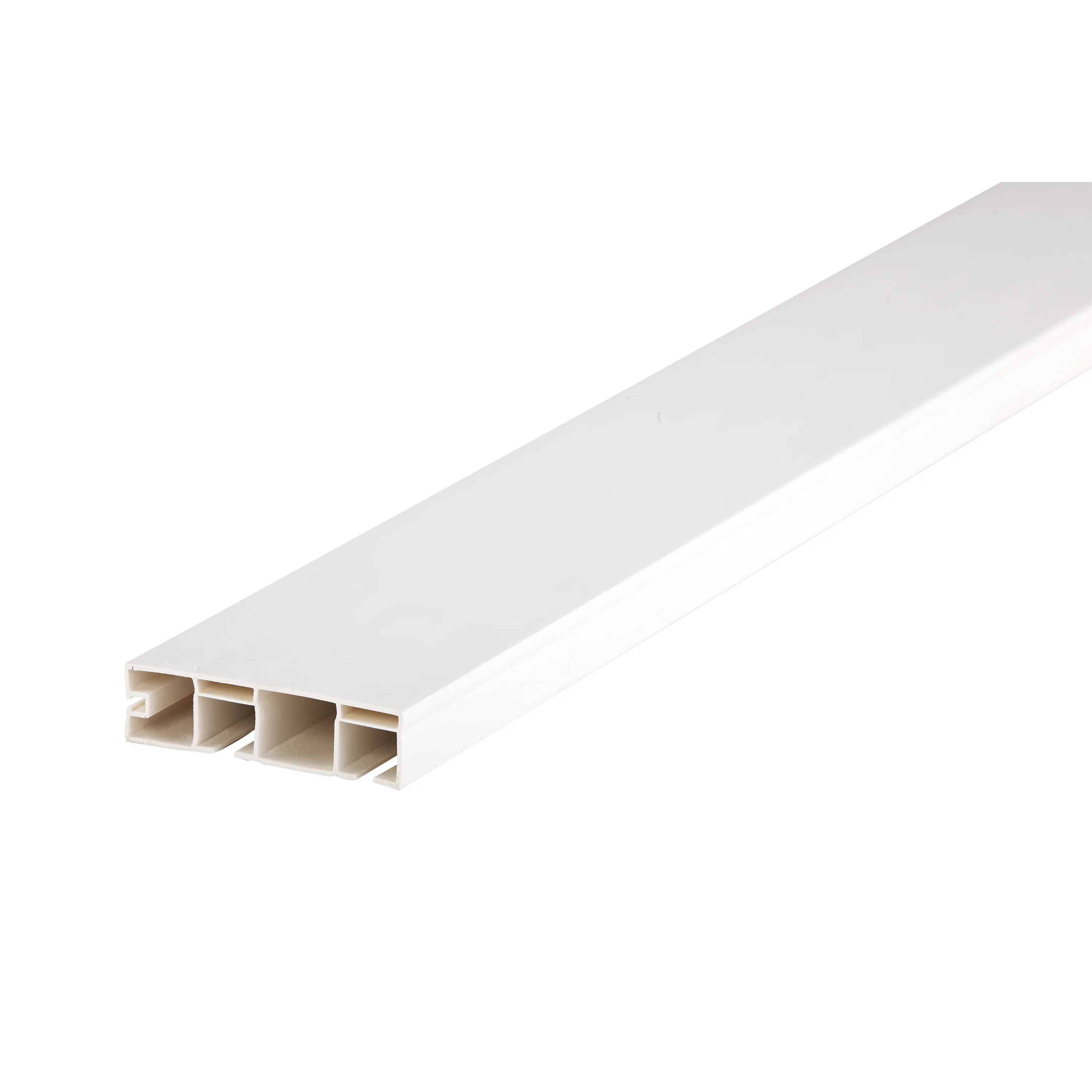 Szyna sufitowa PVC podwójna SMART2 Cezar Biała 2m - Image 3
