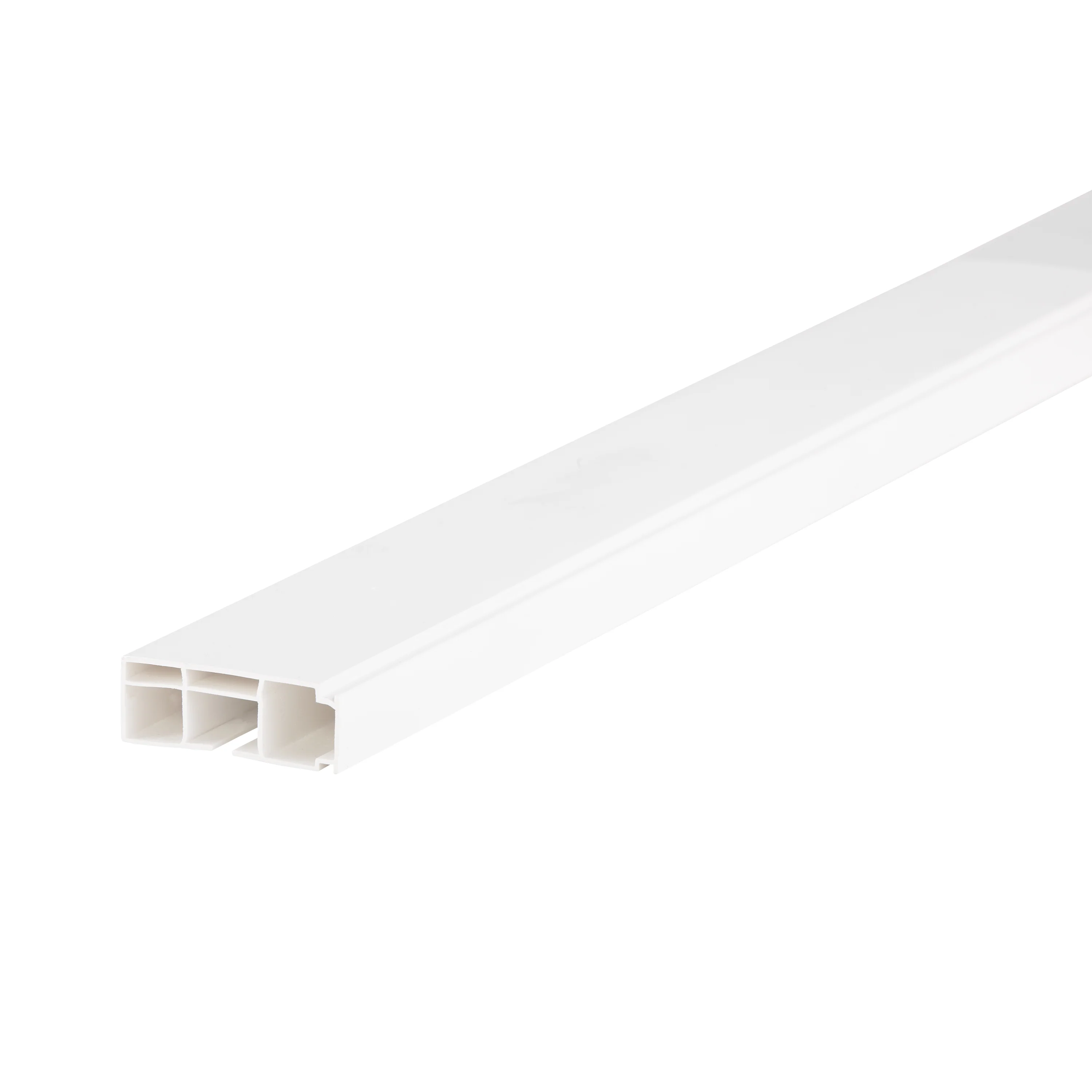 Szyna sufitowa PVC pojedyncza + akcesoria PVC PROLINE1 Cezar Biała 3m - Image 3