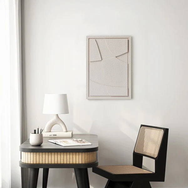 Wall Decor 350x500x18mm ABSTRACT 1 MURSO Natural Cream - Image 3