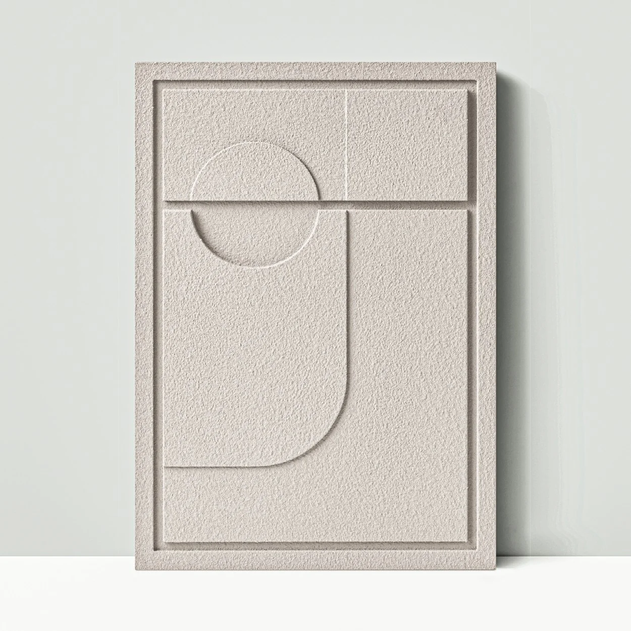 Wall Decor 350x500x18mm GEOMETRIC 2 MURSO Natural Cream - Image 2