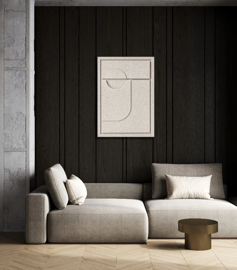 Wall Decor 350x500x18mm GEOMETRIC 2 MURSO Almond Beige - Image 5