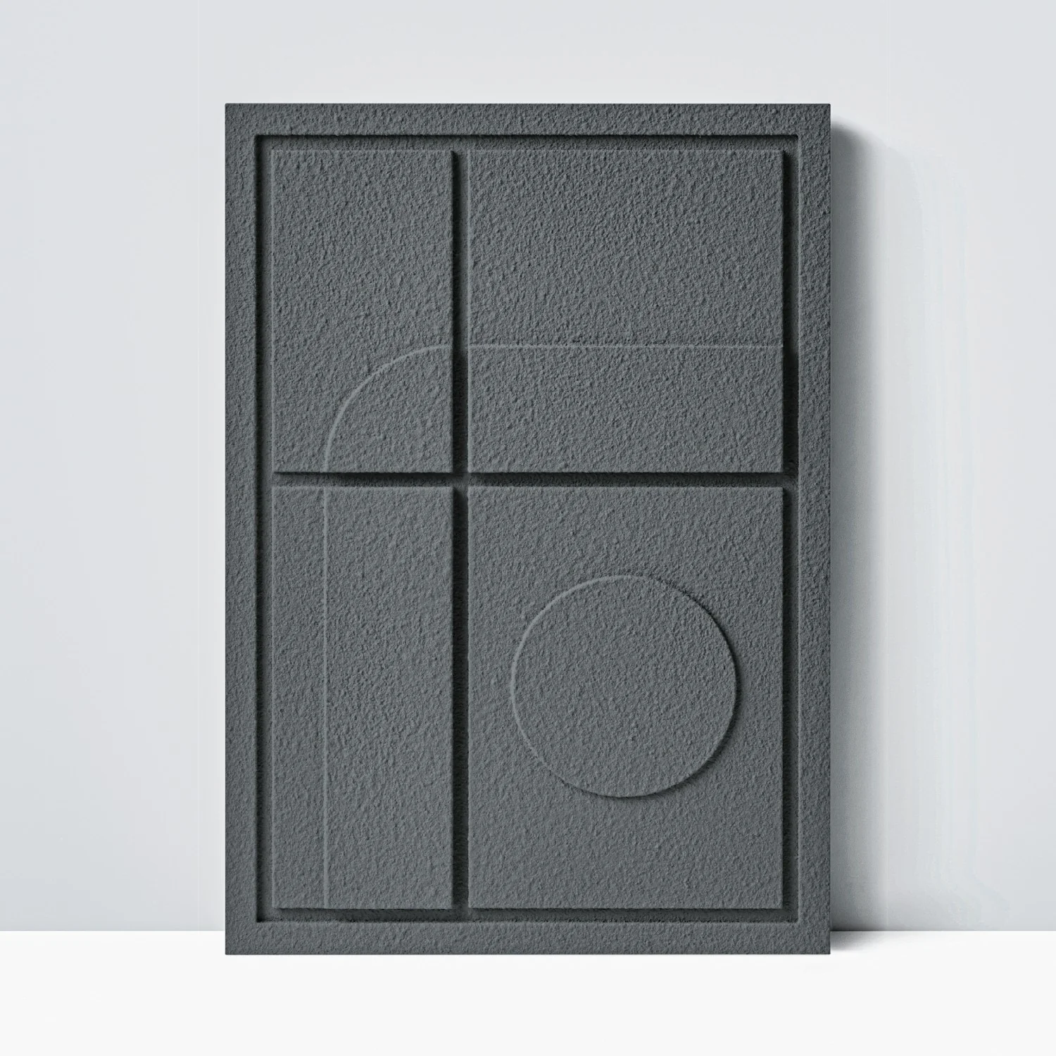 Wall Decor 350x500x18mm GEOMETRIC 3 MURSO Smokey Grey - Image 2