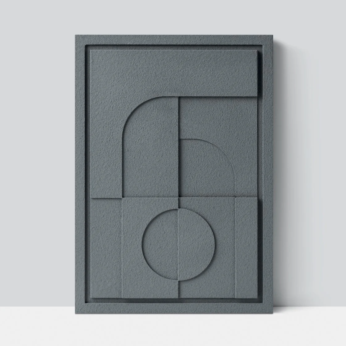 Wall Decor 350x500x18mm GEOMETRIC 5 MURSO Smokey Grey - Image 2