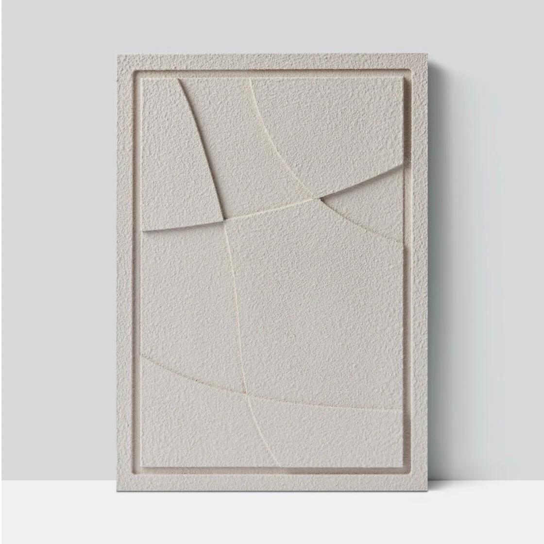Wall Decor 500x700x18mm ABSTRACT 4 MURSO Natural Cream - Image 2